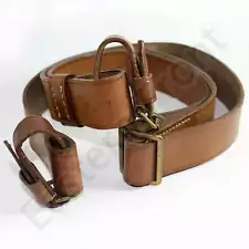 Original genuine leather Mosin-Nagant rifle carrying sling Marked