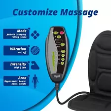 New Portable Seat Massager with Heat Vibrating Back Massager for Chair Massage