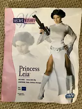 SECRET WISHES STAR WARS PRINCESS LEIA ADULT Medium Sexy White Dress