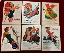 Vintage Jantzen Swim Suits Magazine Advertisements x6 40s 50s Bathing Suits