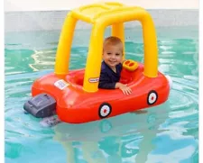 Brand New Little Tikes Motorized Cozy Coupe Pool Float For Kids with Canopy