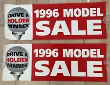 DRIVE A HOLDEN WINNER 1996 MODEL SALE WINDSCREEN BANNER VS COMMODORE SLR 5000 3