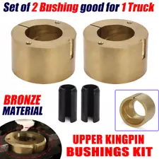 For Dana 60 Truck Bronze Upper Kingpin Bushings Rebuild Kit w/ Hardware King Pin