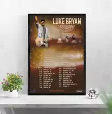 Luke Bryan 2024 Tour poster print - home decor