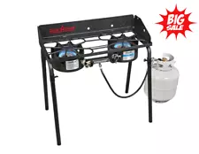 SALE! Camp Chef Explorer 14 2-Burner Stove - Free Shipping, Deluxe Face Plate