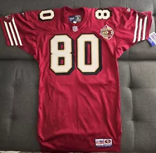 Jerry Rice San Fransico 49ers jersey Reebok Medium Vintage Vtg Signed 50th Nwt