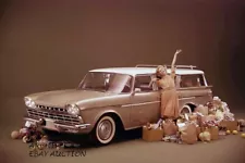 AMC Rambler station wagon 1960 car publicity photograph introduction new model -