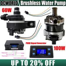 Brushless DC Motor Electric Cooling Water Pump 12V 100W 60W Car Circulating Pump