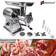 1.5HP Commercial Electric Meat Grinder 1100W Stainless Steel 550lbs/h Heavy Duty