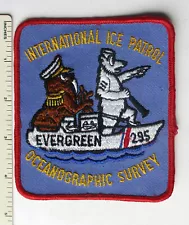 US COAST GUARD CUTTER USCGC EVERGREEN 295 PATCH INTERNATIONAL ICE PATROL