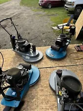 4 propane floor burnishers 27”