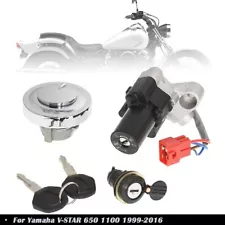 ✅For Yamaha V-STAR 650 1100 1999-2016 Ignition Switch Fuel Cap Seat Lock Keys (For: 2005 Yamaha V Star 650)