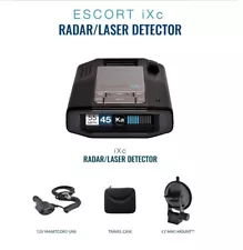 Escort IXc Radar Detector For Police Car Extreme Long Range Laser Voice Alerts