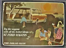 1967 Ford Station Wagon Brochure Country Squire Ranch Fairlane Falcon Club 67