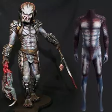 Predator Jumpsuit Superhero Bodysuit Cosplay Costume For Adult & Kids Halloween