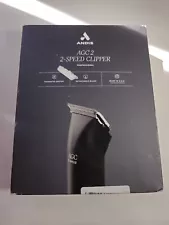 Andis AGC2 2-Speed Professional Clippers Black 24675 Used With Box DOG GROOMING