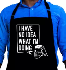 No Idea Cooking BBQ Funny Apron Gift for Dad or Grandpa by ApronMen