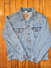 Vintage Y2K Men's Large Levis Blue Relaxed Trucker Denim Jacket 70507-0389