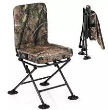 360° Swivel Hunting Blind Chair with Padded Cushion, Silent Deer for Blinds