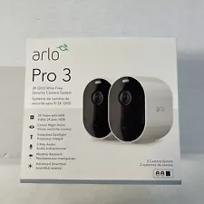 New ListingArlo - Pro 3 2-Camera 2K HDR Security Camera System - White Used