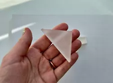 Prism Shape Transparent Optic Glass - High-Quality, Vibrant & Perfect for Crafts