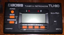 Boss TU-80 Tuner & Metronome Accu-Pitch For Acoustic Or Electric Guitar Or Drums