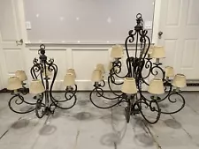 Matching chandeliers - Large Foyer- 4ft Diameter & Dining Room- 3ft Diameter