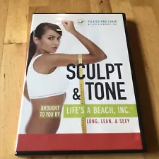 NEW!! Pilates Pro Chair Sculpt & Tone DVD Life's A Beach Workout Long Lean Sexy