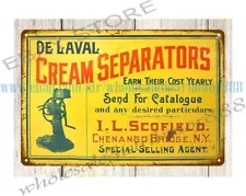 DeLaval Cream Separator metal tin sign bedroom wall art