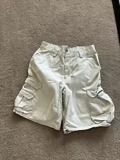 Levi beige, silver tab denim cargo shorts size 34