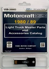 1980 - 1989 Ford Light Truck and Van Master Parts and Accessory Catalog on USB