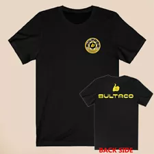 Bultaco Cemoto Spain Motorcycles Men's Black T-Shirt Size S-3XL