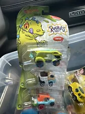 Hot Wheels Rugrats Set of 3 Diecast Character Cars Chuckie Reptar Tommy Unopened