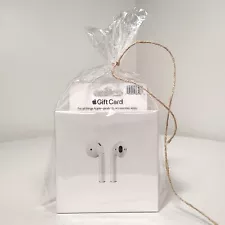 NEW Apple AirPods w/ Charging Case & $50 Apple Gift Card White MV7N2AM/A