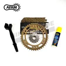 AFAM Gold Chain & Sprocket Kit (Alloy Rear) to fit Aprilia 450 MXV 2010-2013