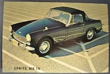 1967 Austin-Healey Sprite Mk IV Roadster Brochure Card Excellent Original 67