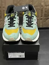 New Balance Stone Island 574 Legacy Green/Yellow - Size 10.5 - New with Box