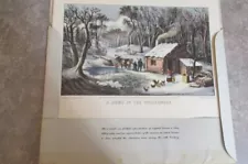 A Lot Of 12 Vintage Reproduced Currier & Ives Art Prints, All New York Scenes