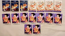 LOT OF 16 DISNEY DVD MOVIE RELEASE SNOW WHITE TIGGER BEAUTY AND THE BEAST