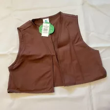 Vintage Girl Scout Brownie Vest, NWT, Size Large 14-16 USA Early 2000's