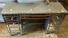 6 Drawer Mirrored Desk