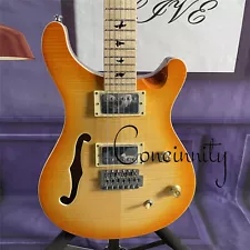 Factory PRS SE Semi Hollow Body Electric Guitar Flame Maple Top Maple Fretboard