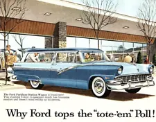 1956 FORD PARKLANE STATION WAGON COUNTRY SQUIRE MORE VINTAGE ADVERTISEMENT Z1332