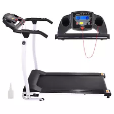 1100W Folding Electric Treadmill Portable Motorized Machine Running Gym