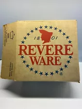 Revere Ware Pre 1968 Copper Maid 6 Qt Stock Pot w/ LID Clinton ILL 1957 Vtg RARE