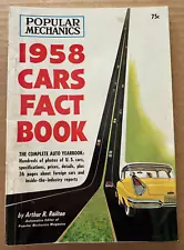 Vintage Popular Mechanics Mag 1958 Cars Fact Book Complete Yearbook