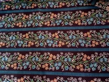 Vintage-3 yd x 44"- Peter Pan Fabrics- Floral Stripe- Border Cotton Fabric