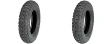 Bridgestone Set Of Two F/R 4.00-10 Trail Wing Motorcycle Tires