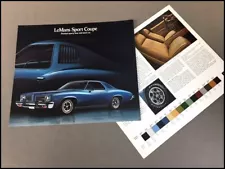 1973 Pontiac LeMans Sport Coupe Colonnade Original Car Sales Brochure Folder