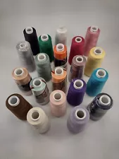 Serger Thread 3000 yd. Cones- Many Colors-Mostly Maxi-Lock- 80 New, 10 Part Used